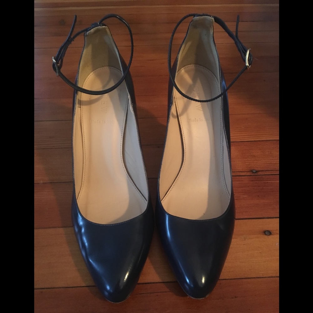 8.5 Navy J.Crew heels